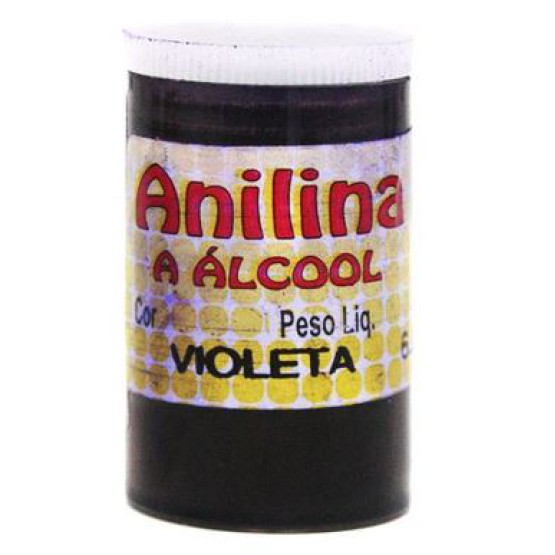 ANILINA A ÁLCOOL GLITTER 6,0G VIOLETA